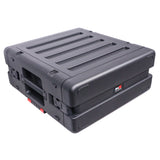 UltronX 4U Rack Air Tight Water Sealed ABS Case with Retractable Pull Out Handle and Wheels