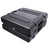 UltronX 4U Rack Air Tight Water Sealed ABS Case with Retractable Pull Out Handle and Wheels