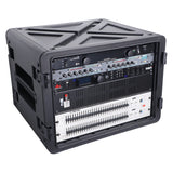 UltronX Watertight 8U Rack Space Molded Plastic Case - 18" Depth Front Rail to Rail