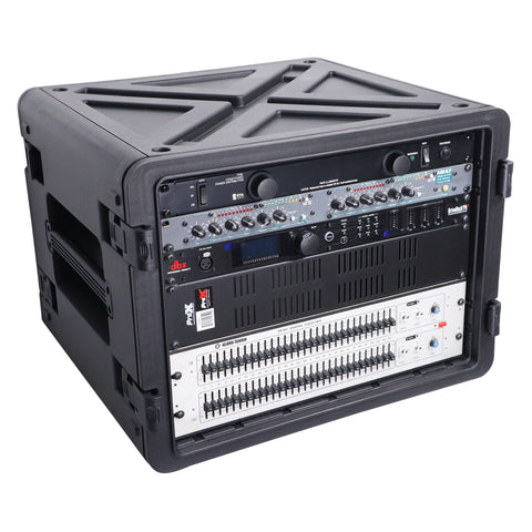UltronX Watertight 8U Rack Space Molded Plastic Case - 18