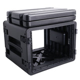 UltronX Watertight 8U Rack Space Molded Plastic Case - 18" Depth Front Rail to Rail
