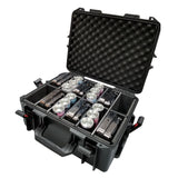 UltronX Watertight Case for 12 ApeLabs MAXI Lights W-Extendable Handle and Wheels
