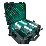 UltronX Watertight Case for 12 ApeLabs MAXI Lights W-Extendable Handle and Wheels