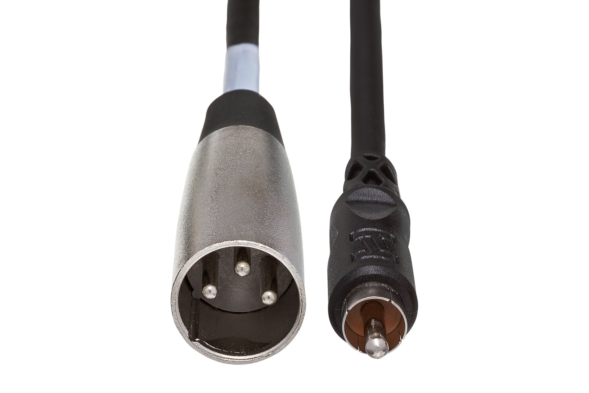 Unbalanced Interconnect, RCA to XLR3M - Front