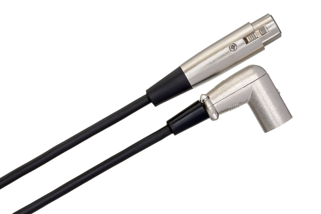 Balanced Interconnect, XLR3F to Right-angle XLR3M - Angle