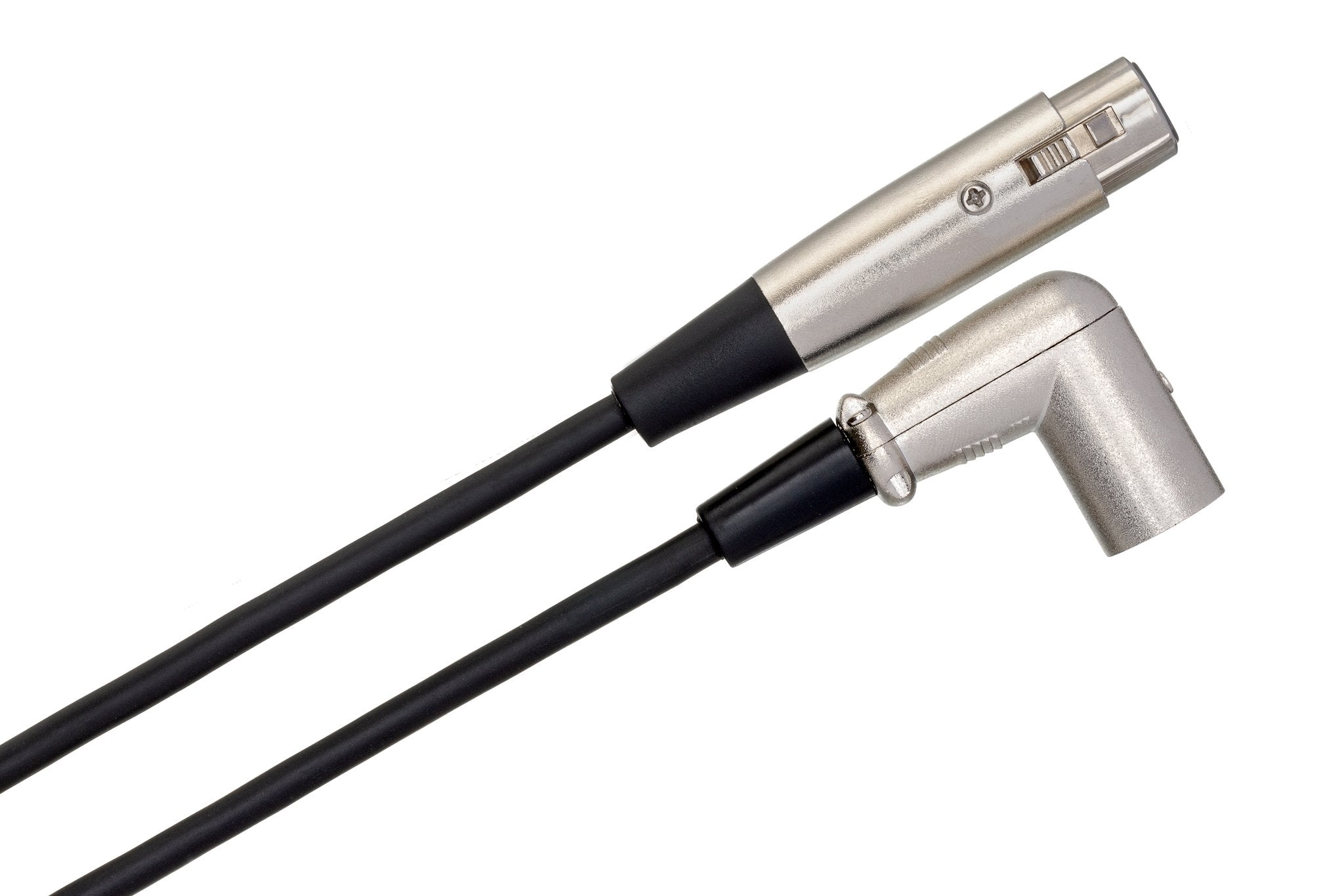 Balanced Interconnect, XLR3F to Right-angle XLR3M - Angle