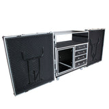 ATA Flight Style Mixing Console Case 12U Shockproof Rack (2) Side Tables