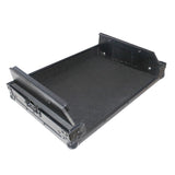 Flight Case for Gemini CDM-4000 19" Mixer W-7U Slant Rack Mount W-Removable Front Panel | Black on Black