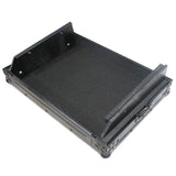 Flight Case for Gemini CDM-4000 19" Mixer W-7U Slant Rack Mount W-Removable Front Panel | Black on Black