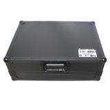 Flight Case for Gemini CDM-4000 19" Mixer W-7U Slant Rack Mount W-Removable Front Panel | Black on Black