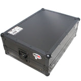 Flight Case for Gemini CDM-4000 19" Mixer W-7U Slant Rack Mount W-Removable Front Panel | Black on Black
