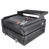 10U Top Mount 19" Slanted Black on Black Mixer Case