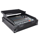 10U Top Mount 19" Slanted Black on Black Mixer Case