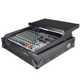 10U Top Mount 19" Slanted Black on Black Mixer Case