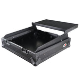 10U Top Mount 19" Slanted Black on Black Mixer Case