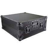 10U Top Mount 19" Slanted Black on Black Mixer Case