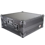 10U Top Mount 19" Slanted Black on Black Mixer Case