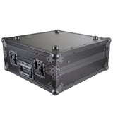 10U Top Mount 19" Slanted Black on Black Mixer Case