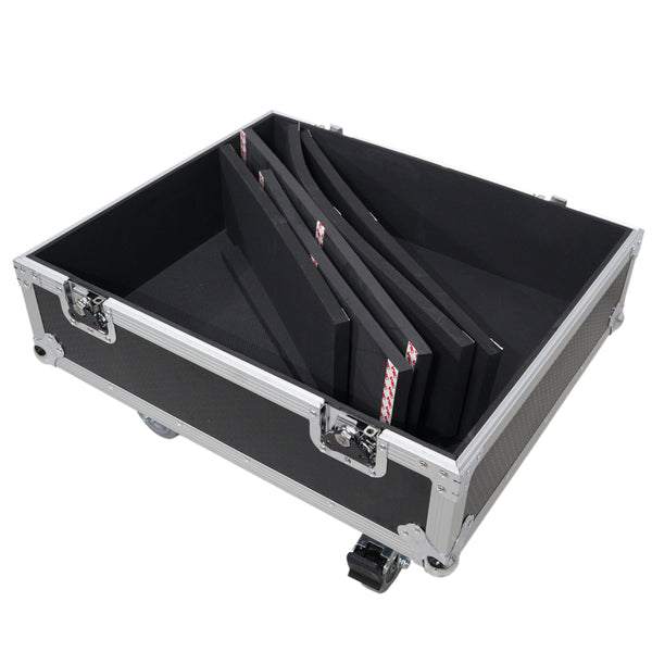 Universal ATA Line Array Speakers Flight Case For (2) QSC LA108 / RCF HDL 28A HDL10A – Int Dim 25x25x21 in.