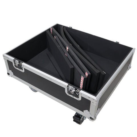 Universal ATA Line Array Speakers Flight Case For (2) QSC LA108 / RCF HDL 28A HDL10A – Int Dim 25x25x21 in.