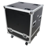 Universal ATA Line Array Speakers Flight Case For (2) QSC LA108 / RCF HDL 28A HDL10A – Int Dim 25x25x21 in.