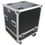 Universal ATA Line Array Speakers Flight Case For (2) QSC LA108 / RCF HDL 28A HDL10A – Int Dim 25x25x21 in.