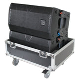 Universal ATA Dual Speaker Flight Case fits 28x26x20 in. 2x RCF HDL10 HDL28, DAS VANTEC 20A