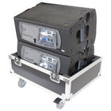 Universal ATA Dual Speaker Flight Case fits 28x26x20 in. 2x RCF HDL10 HDL28, DAS VANTEC 20A