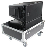 Universal ATA Dual Speaker Flight Case fits 28x26x20 in. 2x RCF HDL10 HDL28, DAS VANTEC 20A