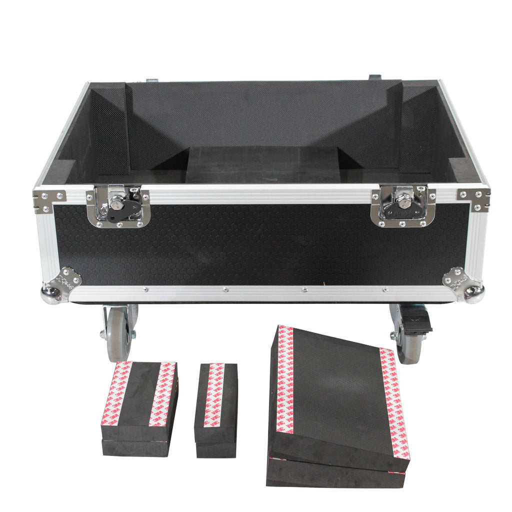 Universal ATA Dual Speaker Flight Case fits 28x26x20 in. 2x RCF HDL10 HDL28, DAS VANTEC 20A