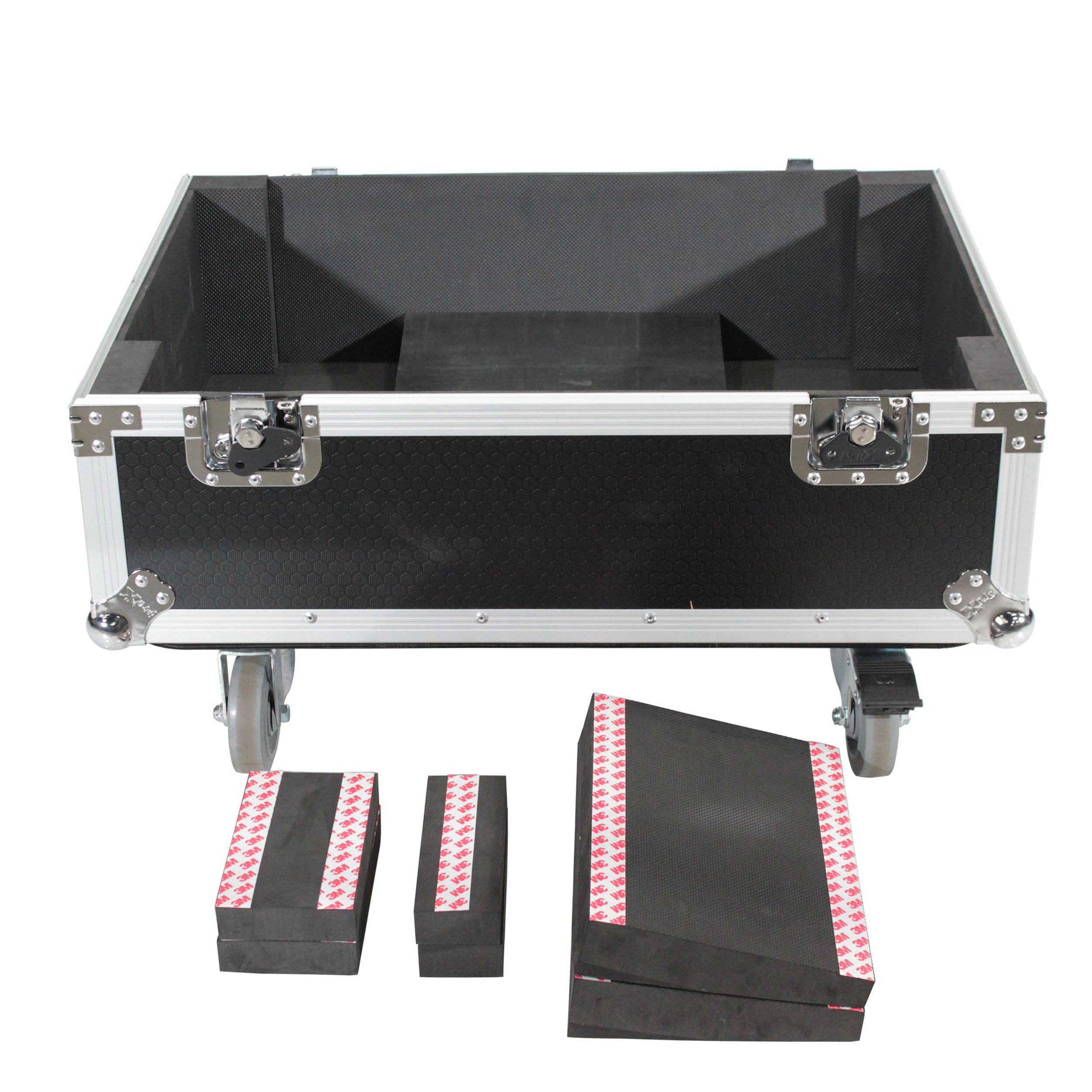 Universal ATA Dual Speaker Flight Case fits 28x26x20 in. 2x RCF HDL10 HDL28, DAS VANTEC 20A