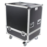 Universal ATA Dual Speaker Flight Case fits 28x26x20 in. 2x RCF HDL10 HDL28, DAS VANTEC 20A