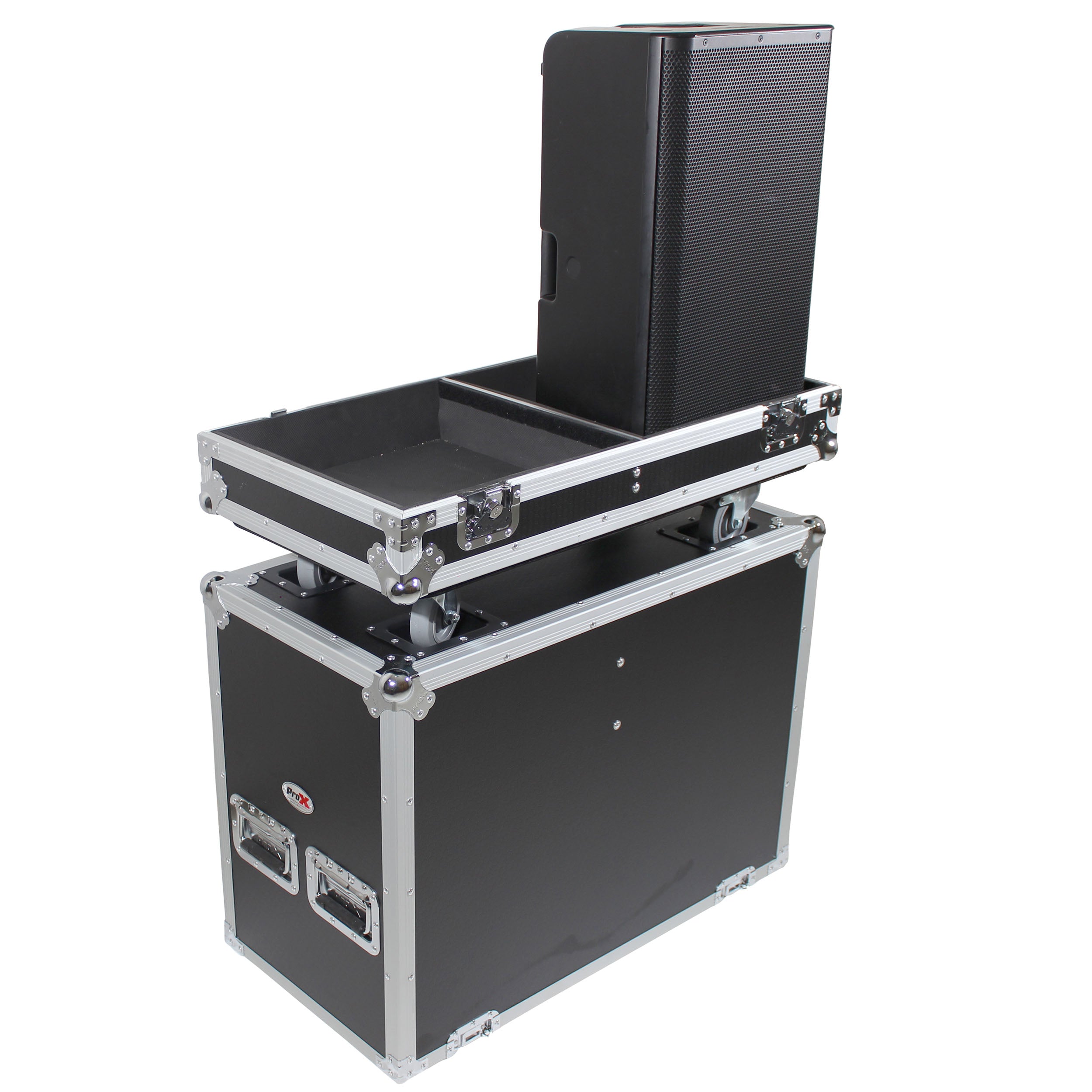 ProX ATA style Flight Case for 2x QSC K12 or K12.2 Speakers