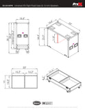 Universal ATA Dual Speaker Flight Case for 2x QSC K12 JBL PRX812 2x Speakers and similar size speakers 25x15x15 in.