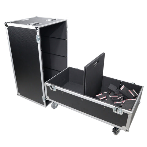 Universal Dual ATA Speaker Flight Case Fits 2 pcs 28x20x20 inch speakers, Two JBL SRX 815P and Similar Sized Speakers