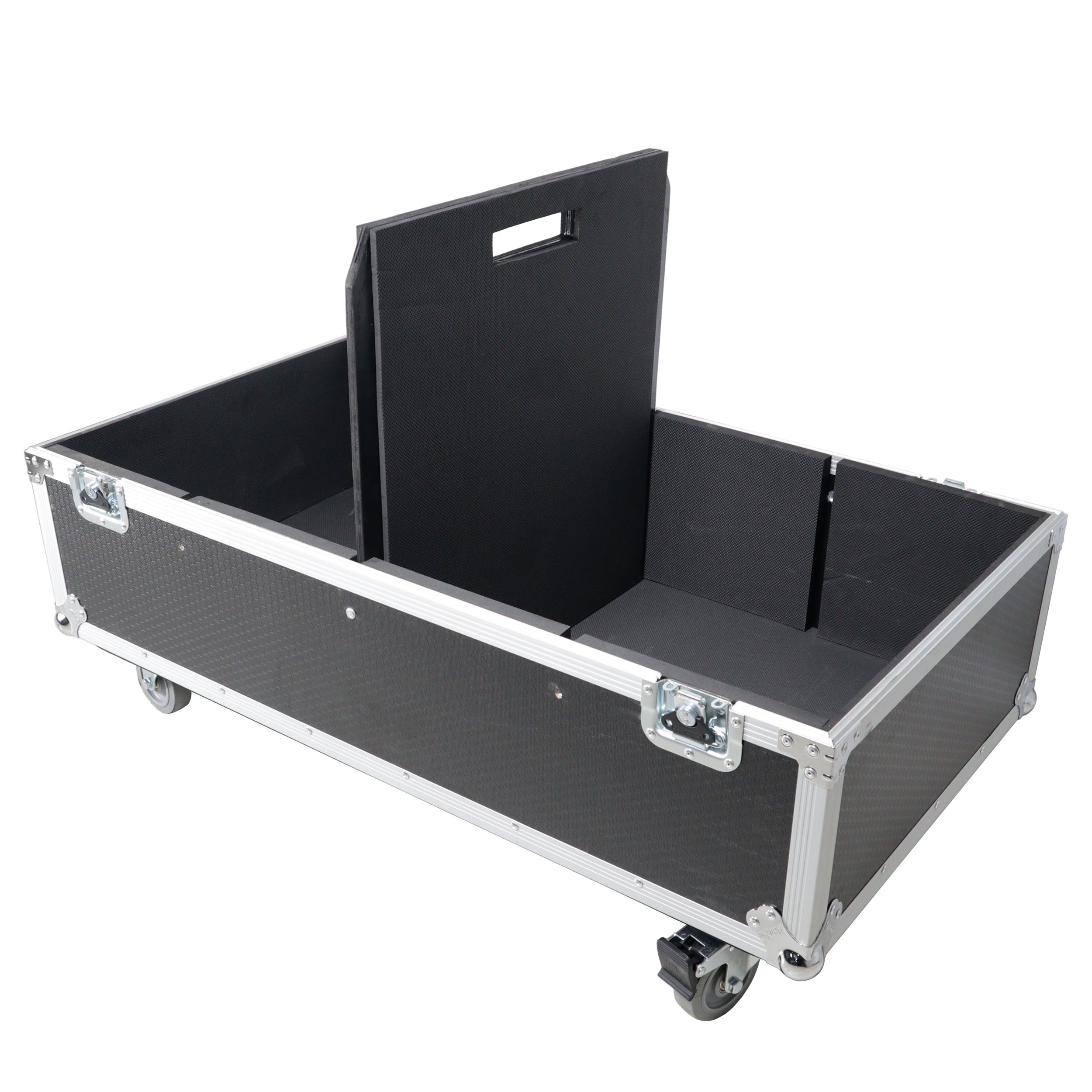 Universal Dual ATA Speaker Flight Case Fits 2 pcs 28x20x20 inch speakers, Two JBL SRX 815P and Similar Sized Speakers