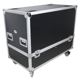Universal Dual ATA Speaker Flight Case Fits 2 pcs 28x20x20 inch speakers, Two JBL SRX 815P and Similar Sized Speakers