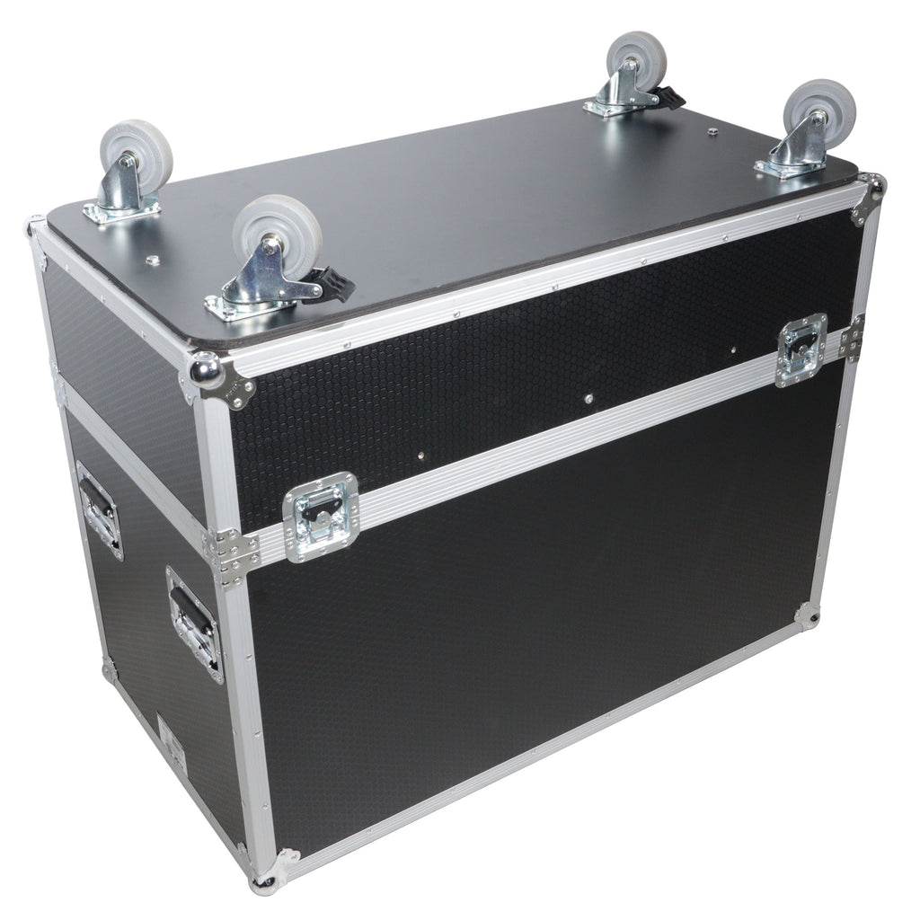 Universal Dual ATA Speaker Flight Case Fits 2 pcs 28x20x20 inch speakers, Two JBL SRX 815P and Similar Sized Speakers