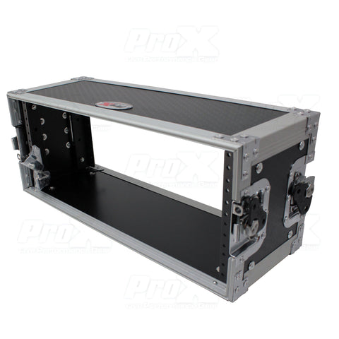 4U Deluxe Effects Rack 7" Deep Rail to Rail W/Handle