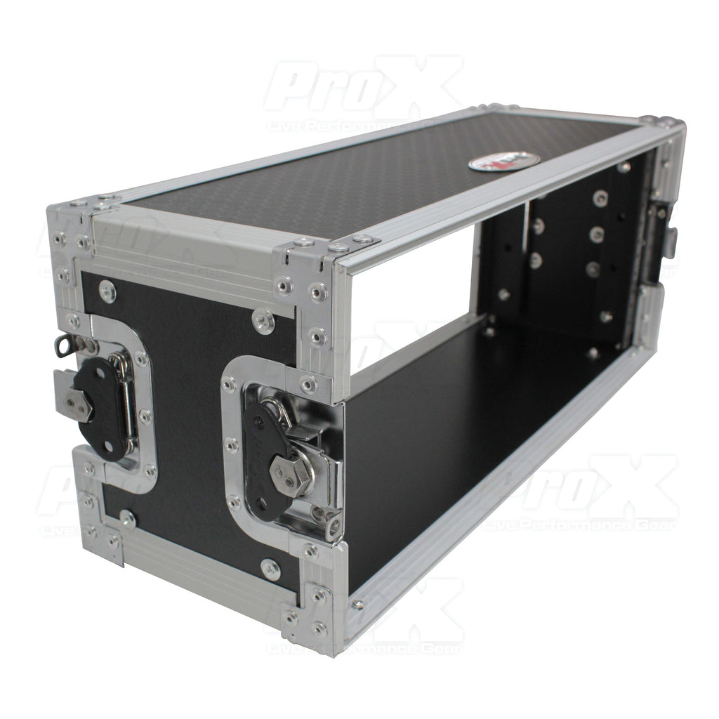 4U Deluxe Effects Rack 7" Deep Rail to Rail W/Handle