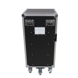 Pro 6 Utility Drawer Workbox ATA Flight Style Case with Hinged Storage Door and Five 5 inch Casters