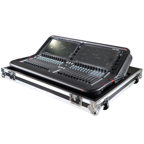Fits Allen & Heath AVANTIS Digital Mixer Console Flight Case w Low Profile Wheels
