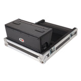 ATA Digital Audio Mixer Flight Case for Allen & Heath QU5 Console with Doghouse compartment and 4x Caster wheels