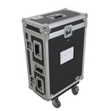 ATA Digital Audio Mixer Flight Case for Allen & Heath QU5 Console with Doghouse compartment and 4x Caster wheels