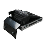 ATA Digital Audio Mixer Flight Case for Allen & Heath QU5 Console with Doghouse compartment and 4x Caster wheels