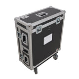 ATA Digital Audio Mixer Flight Case for Allen & Heath QU6 Console with Doghouse compartment and 4x Caster wheels