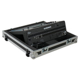 Flight Case for Allen & Heath QU6 ATA Digital Audio Mixer Console and 2x Low Profile Wheels