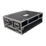 ATA Digital Audio Mixer Flight Case for Allen & Heath QU7 Console with Doghouse compartment and 4x Caster wheels