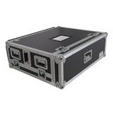 ATA Digital Audio Mixer Flight Case for Allen & Heath QU7 Console with Doghouse compartment and 4x Caster wheels