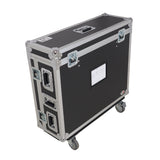 ATA Digital Audio Mixer Flight Case for Allen & Heath QU7 Console with Doghouse compartment and 4x Caster wheels